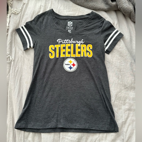 grey women’s steelers t-shirt - Picture 1 of 3